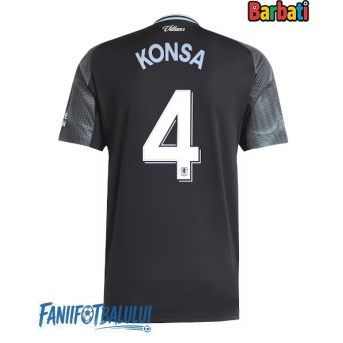 Aston Villa Ezri Konsa #4 Tricou Fotbal Replică 2025-26 Barbati Deplasare